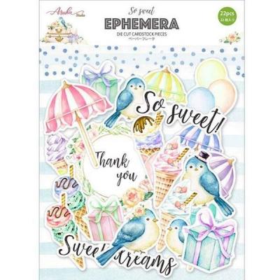 Asuka Studio Memory Place So Sweet Die Cuts - Thank You Ephemera